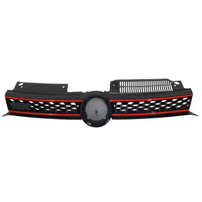 Grila Centrala model GTI pentru Volkswagen VW Golf 6 VI, Negru Lucios