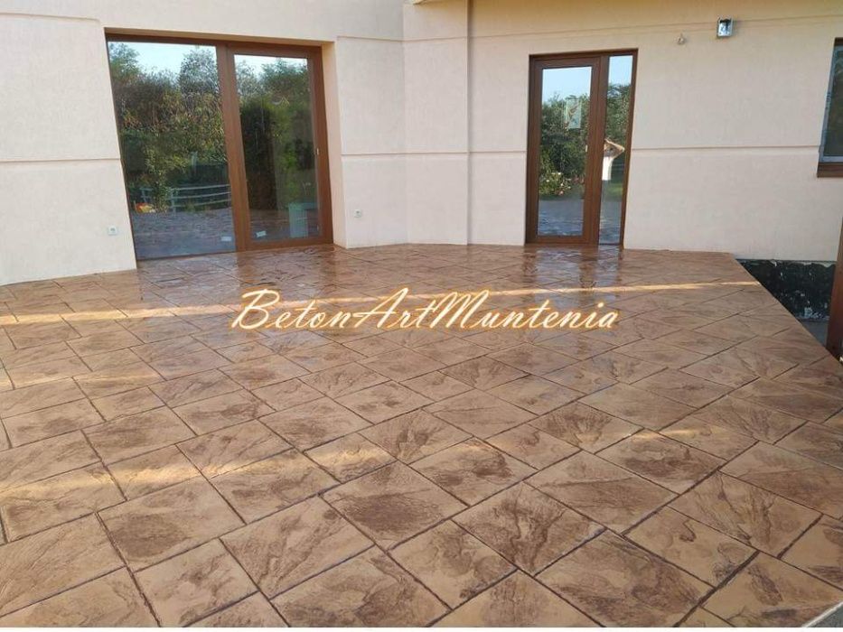 Beton amprentat,amprentat vertical.