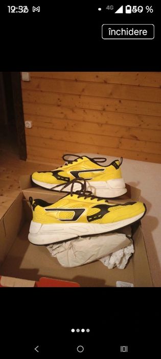 Adidași Diesel S-Serendipity Sport Galben/Negru – Originali, Model Deosebit