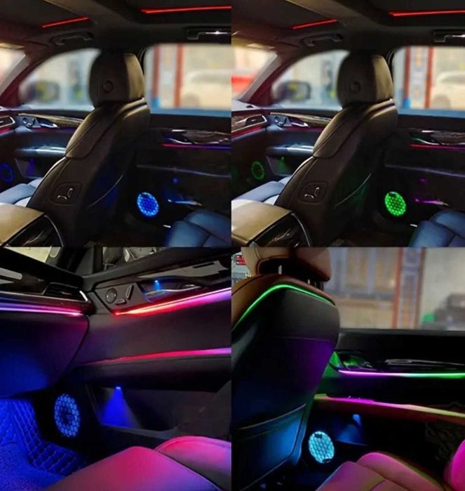 Пълен комплект амбиентно осветление- 5 модула, 6 ленти, Япония