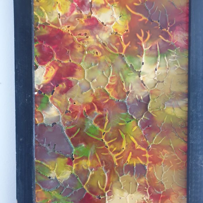 Tablou pictat pe sticlă