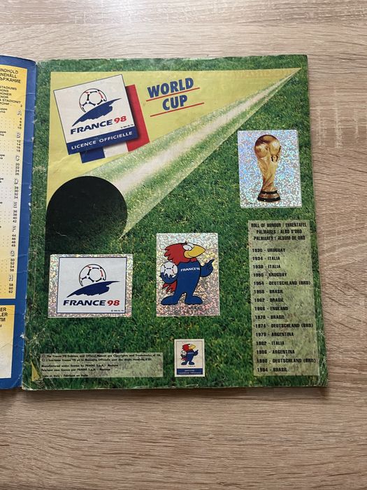 Албум Panini World Cup 1998