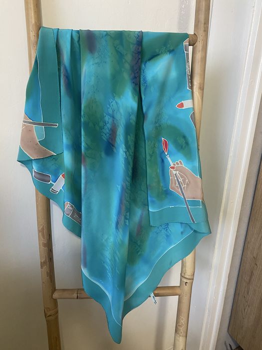 Дамски шал естествена коприна