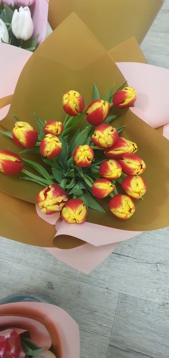 Тюлпан с букетом  500тг