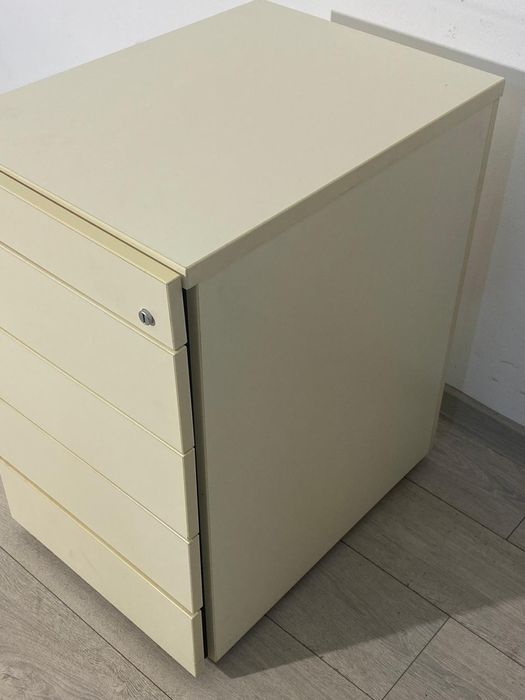 Rollbox cu 5 Sertare 43X60 cm; Mic Dulap Birou Cub; Noptieră