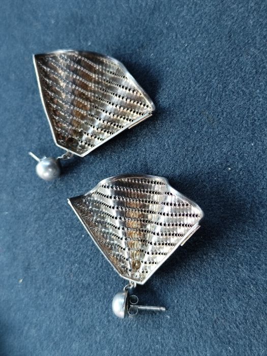 Италиански сребърни обеци