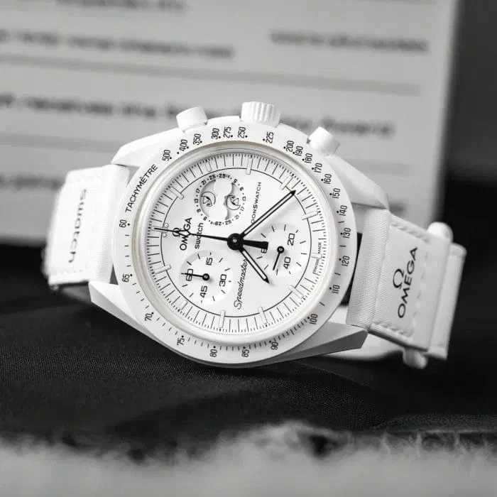 CEAS SWATCH X OMEGA MISSION TO MOON Snoopy`s Fan Version - Chronograf