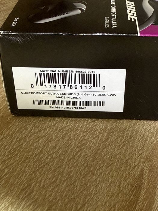 Bose QuietComfort Ultra Earbuds black gen2 sigilate !