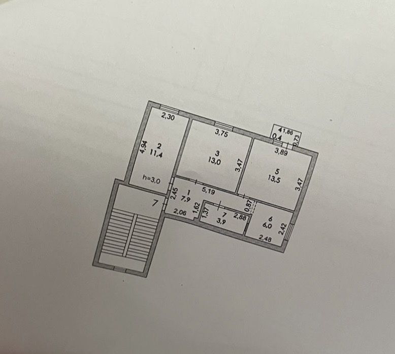 Трехкомнатная квартира