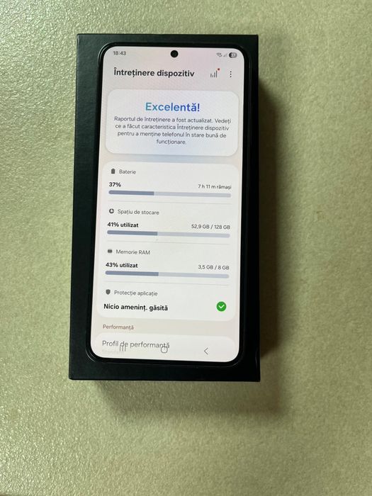 Samsung Galaxy S23 – stare foarte bună, cutie și accesorii