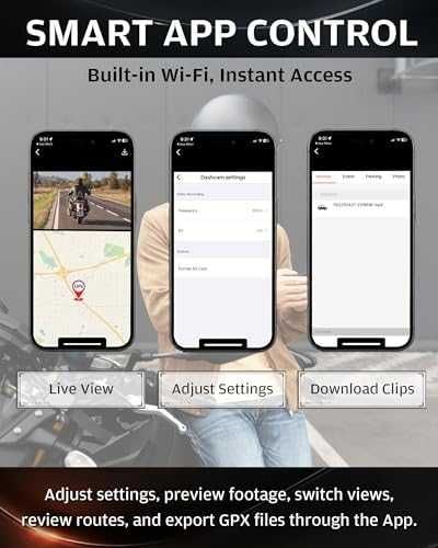 Нова Mio MiVue MP30 2.5K Мотоциклетна Камера GPS WiFi IP67 за каска мотор