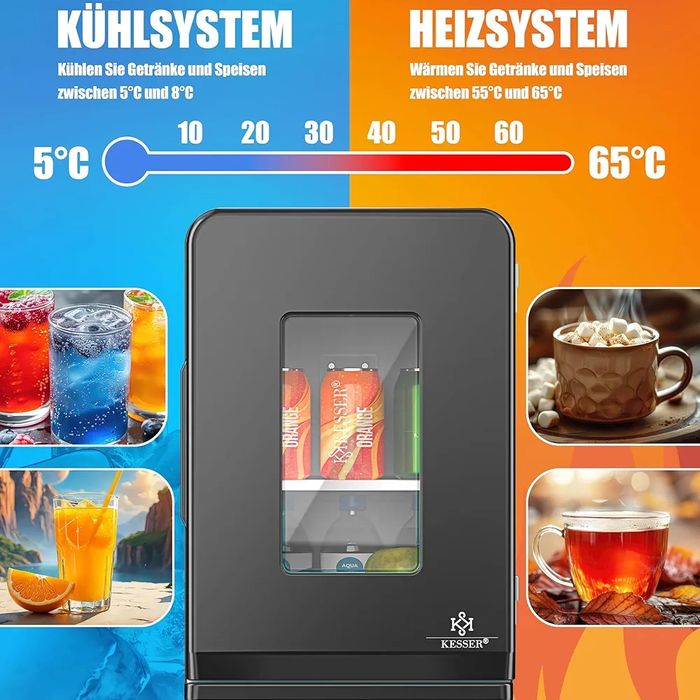Mini frigider portabil 15 L, rece si cald