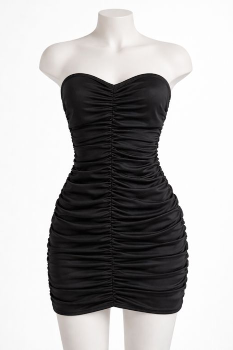 Rochie elegantă neagră, mărimea M, model tip bodycon