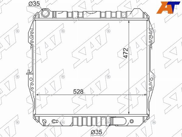 Радиатор Toyota 4runner