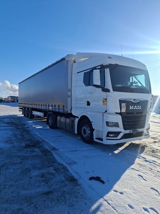 Тягач MAN TGX 18.480 с прицепом Wielton NS3К