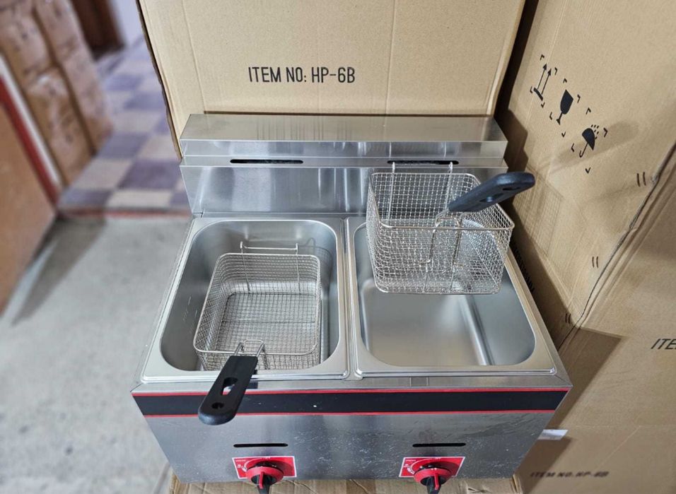 Friteuza gaz 61+61 dubla -TRANSPORT GRATUIT