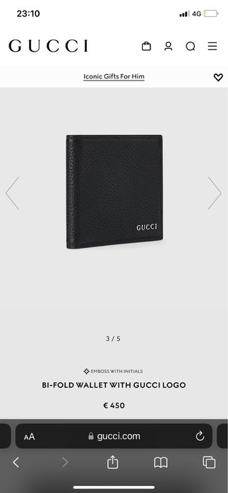 GUCCI мъжки портфейл BI-FOLD Wallet