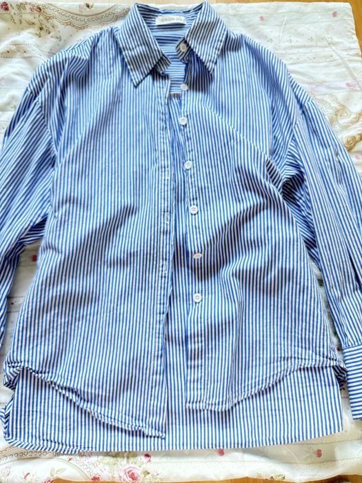Рубашка в полосу M-L новая