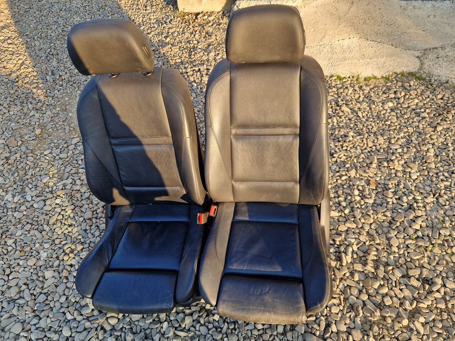 Scaune fata recaro m piele neagra cu incalzire bmw x5 e70 x6 e71