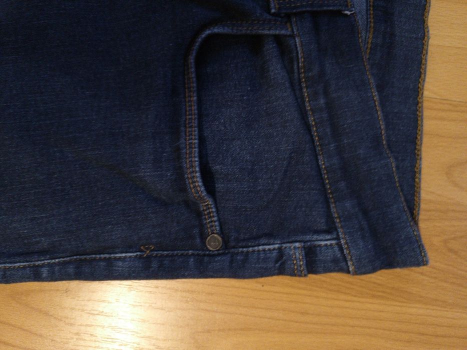 Blugi Trussardi bleumarin inchis, elastici XXL