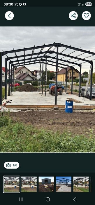 Structuri metalice de la 3000 euro fara montaj  de 200 mp