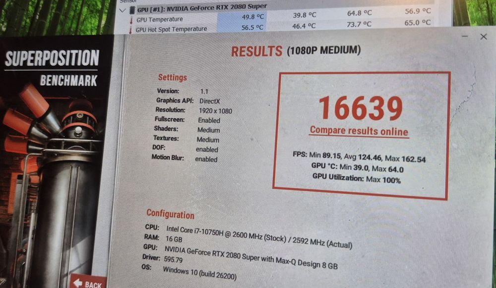 Laptop gaming MSI i7 10750H RTX 2080 Super 240Hz