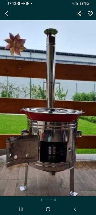 cazan inox/ cu ceaune Fontă Emailata 22L /899