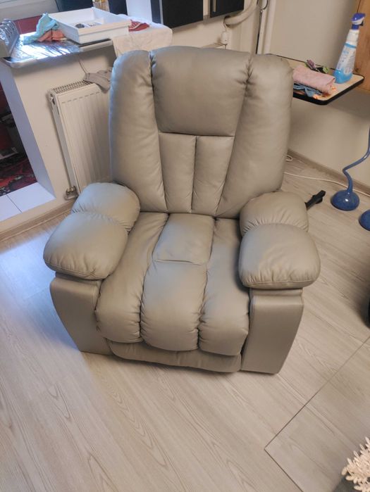 Fotoliu electric recliner cu masaj - că nou, super confort