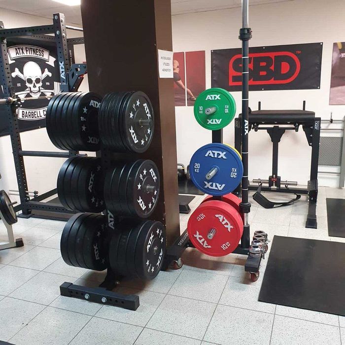 Стойка за Тежести Ø 50 mm , Поставка за Дискове Bumper Plates , Стелаж