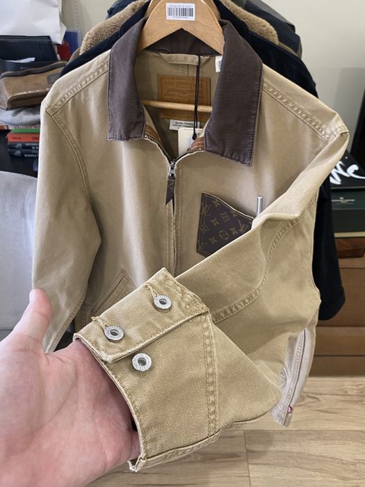 джинсовая куртка LEVIS FULL ZIP Mechanics custom Louis Vuitton /size M