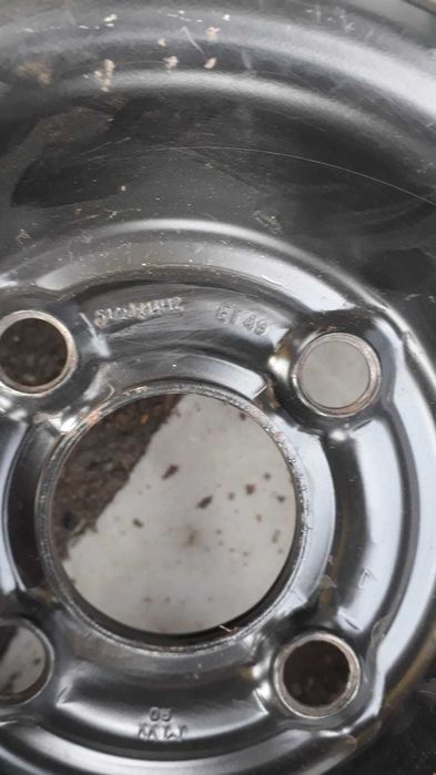 4  jante tabla pe 14 inch cu 4 prezoane