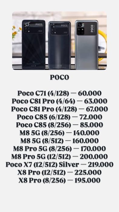 POCO — Все модели в наличии