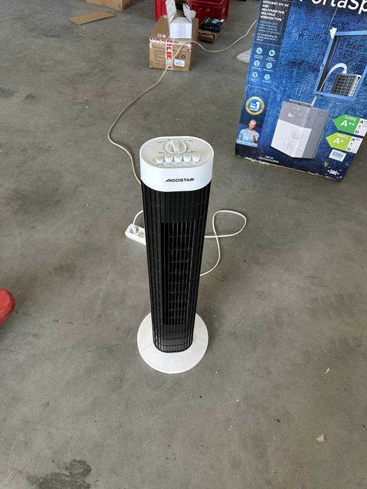 Ventilator turn Aigostar Ben 33JTS digital cu temporizator, 3 trepte de viteza, motor de 45 w, oscilatie automata de 85 grade