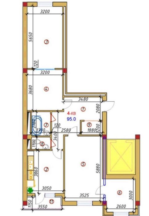 Продаётся 4/4/12 квартира, ул Нукусская, ЖК Nukus Avenue