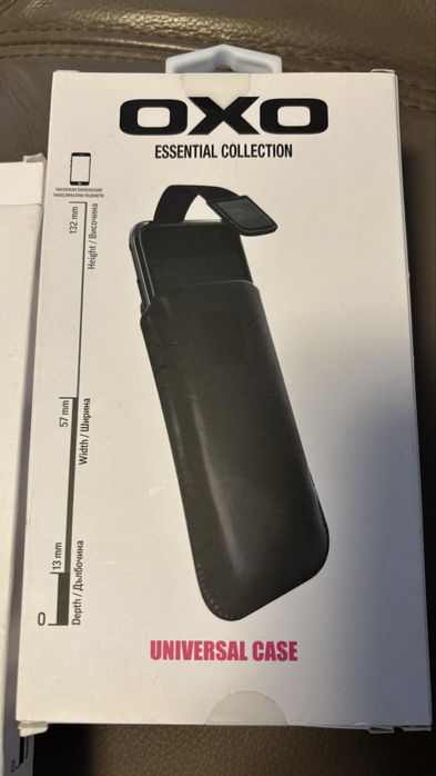 Уверсален кожен калъф за телефон