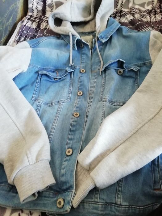 Куртка джинсовая, комбинированная