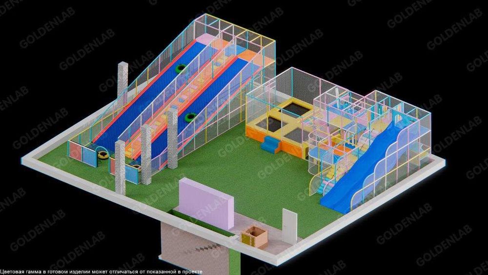 Детский лабиринт, детский игровой парк.