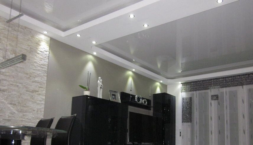 Натяжной потолок, потолки, багет