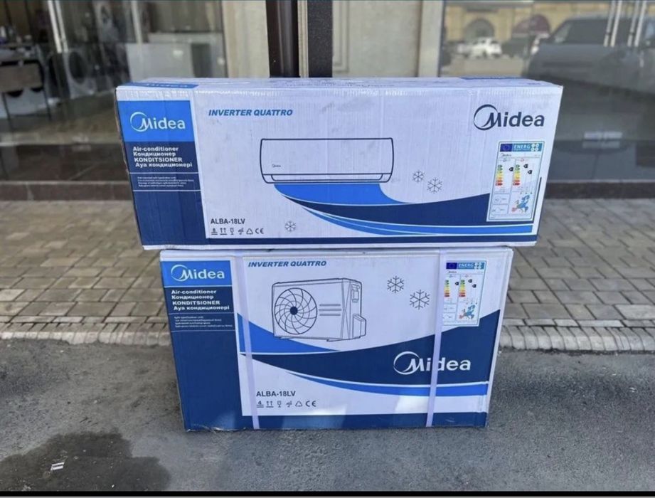 Кондиционер Midea 12 скидка со скалада доставка бесплатно по городу