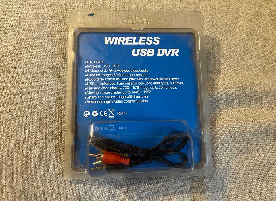 Wireless USB DVR 4 canale 2.4GHz, adaptor video nou