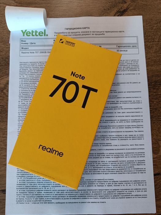Realme note 70T - нов в гаранция!