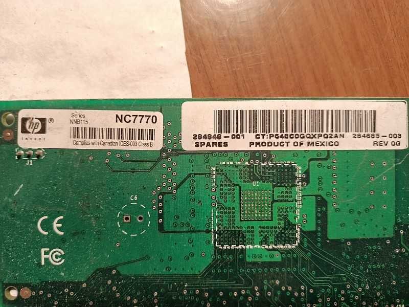 Серверная сетевая карта "HP NC7770".