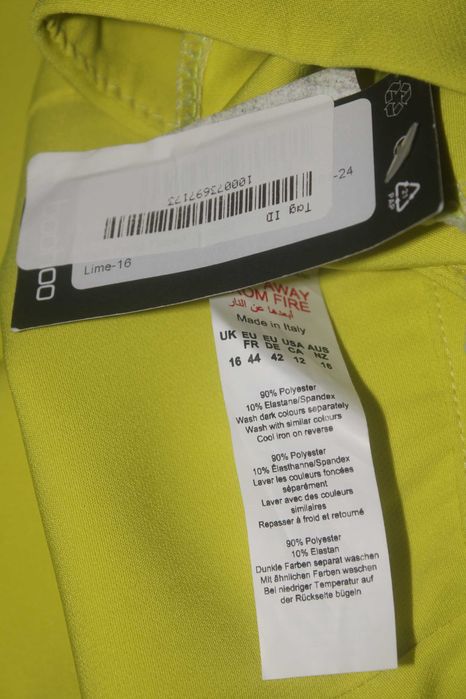 Нов с етикет дамски панталон BOOHOO, EUR 44, размер XL, цвят лимон