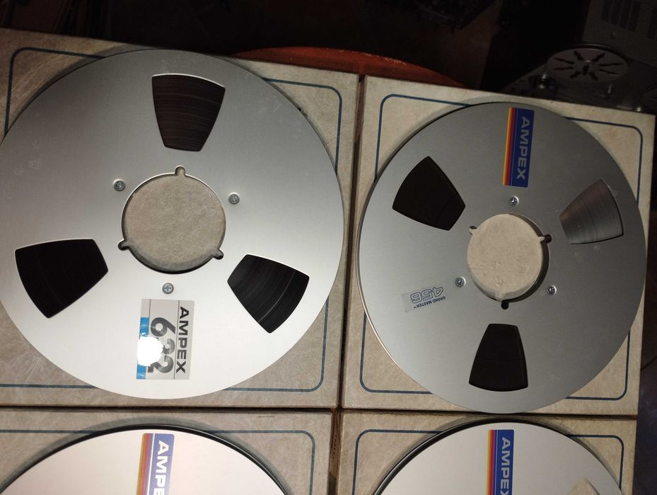 Bobine aluminiu AMPEX 26 cm – în stare foarte bună, netestate