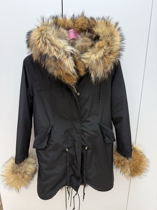 Парка с гръб от естествен косъм