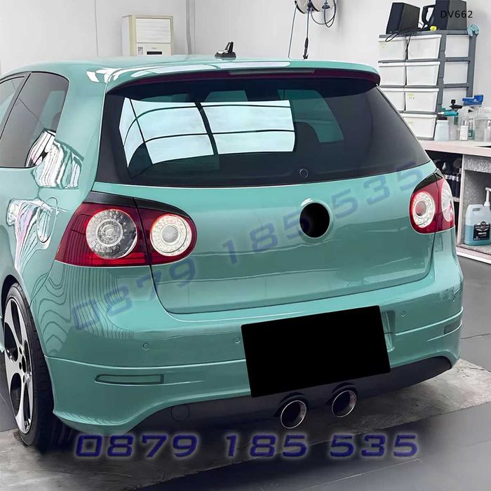 Вежди за задни стопове VW Golf 5 MK5 GTI R32 черен гланц DV662 тунинг добавки задна броня голф vejdi za stopove dobavki