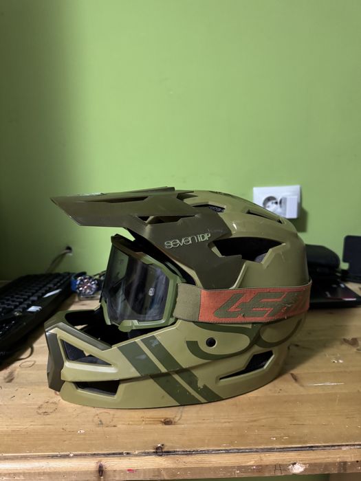 Vand casca full face 7IDP 23 ABS verde L