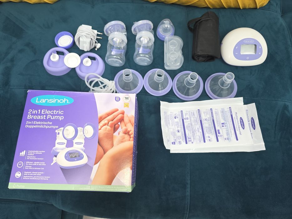 Pompa de san  Lansinoh electrica 2in1.