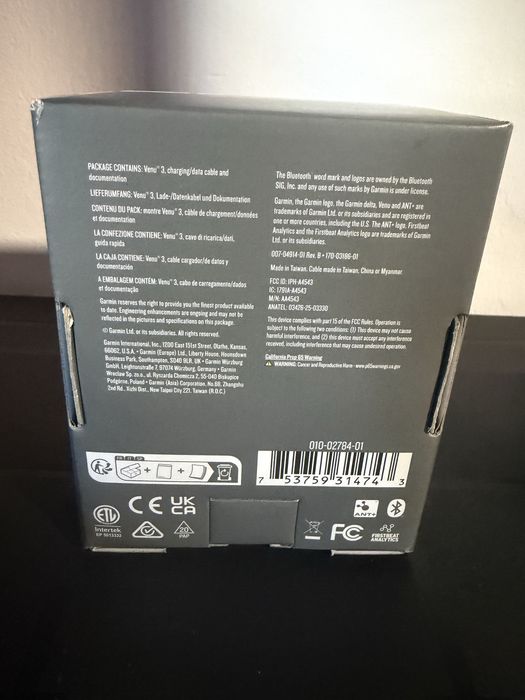 Garmin venu 3 smart watch pe negru