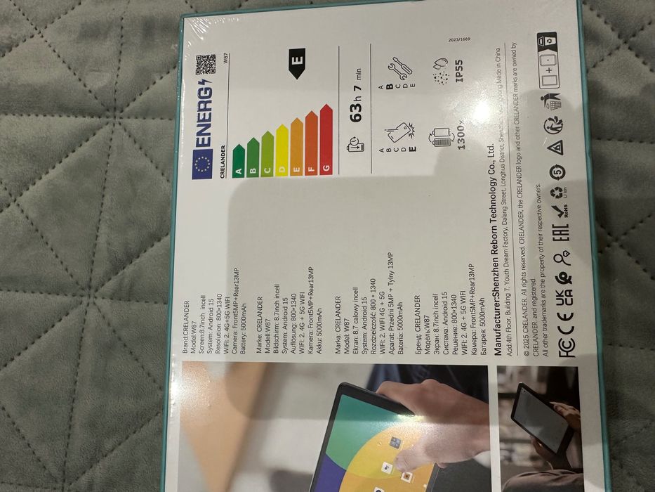 Нов таблет Crelander 8,7”